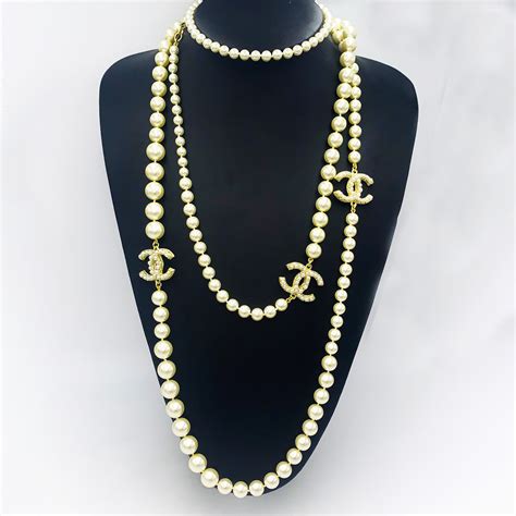 chanel pearl necklace price|chanel pearl necklaces for women.